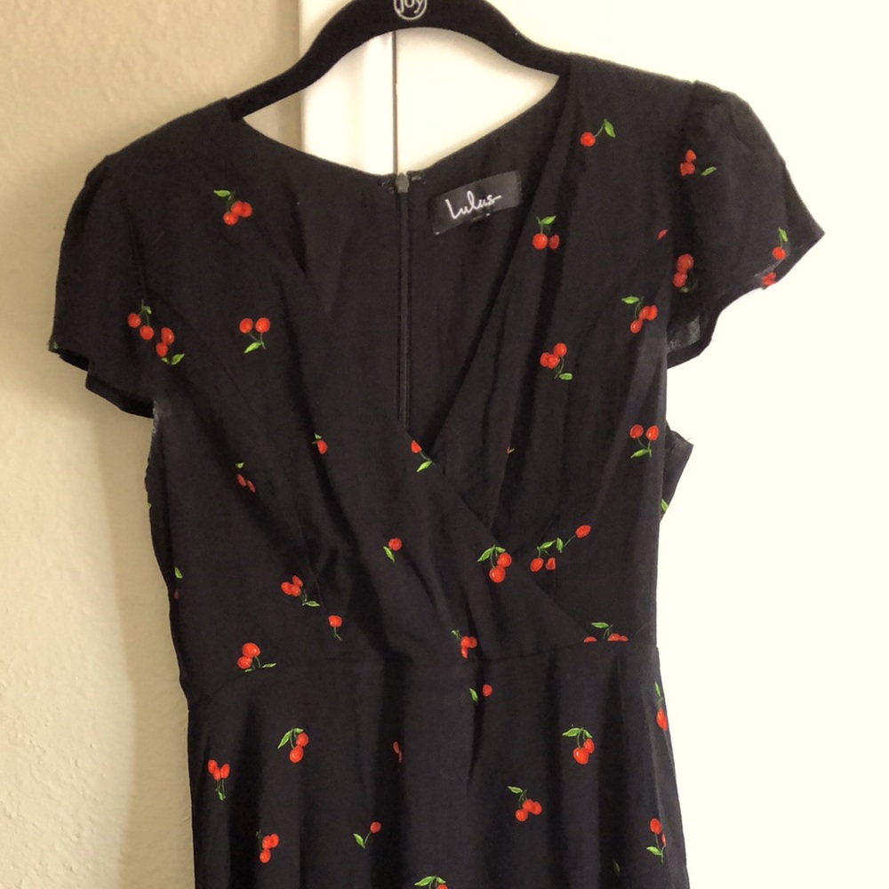 Cherry print mini dress